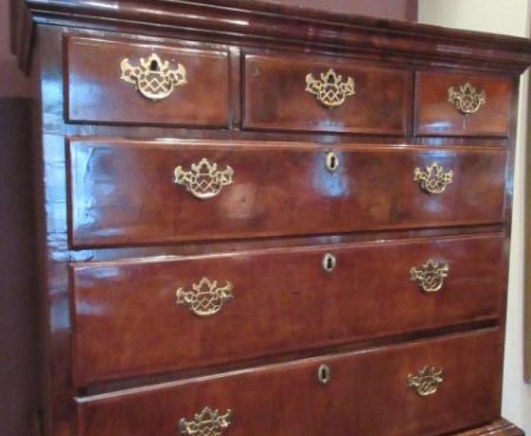 Stunning George II Period Walnut Chest on Chest - Image 2