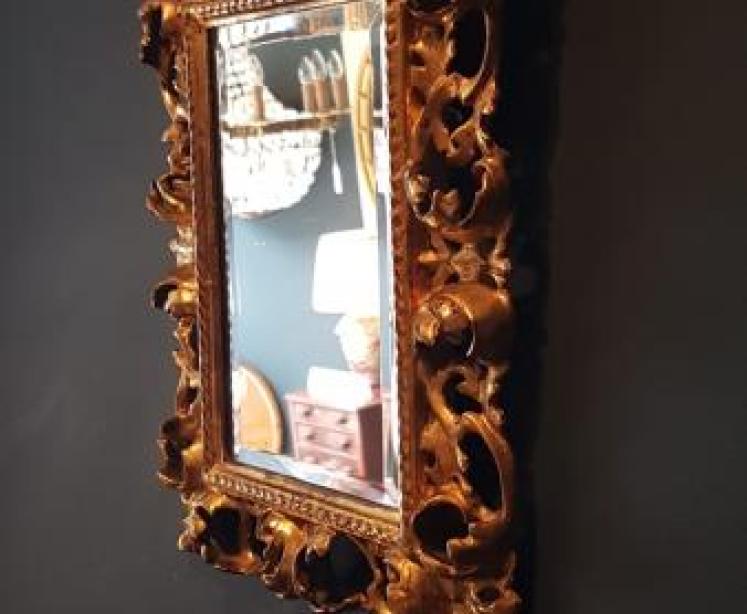 Victorian Timber Gilt Florentine Mirror - Image 5