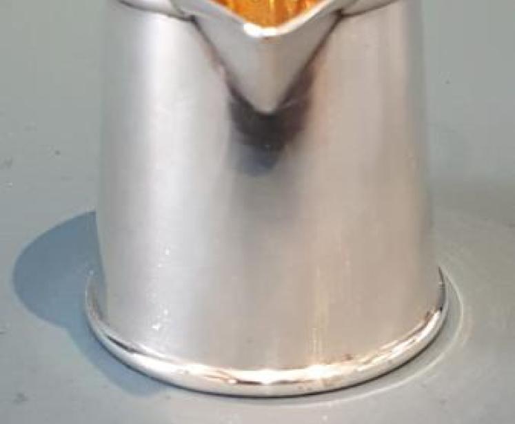 Edwardian Gilt Lined Silver Cream Pitcher - Image 2