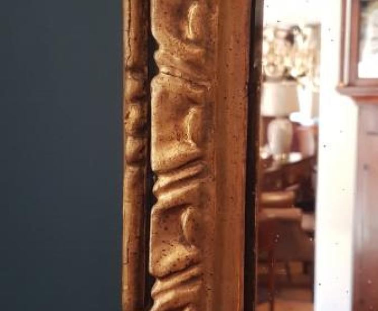 Large Victorian Gilt Mirror - Image 4