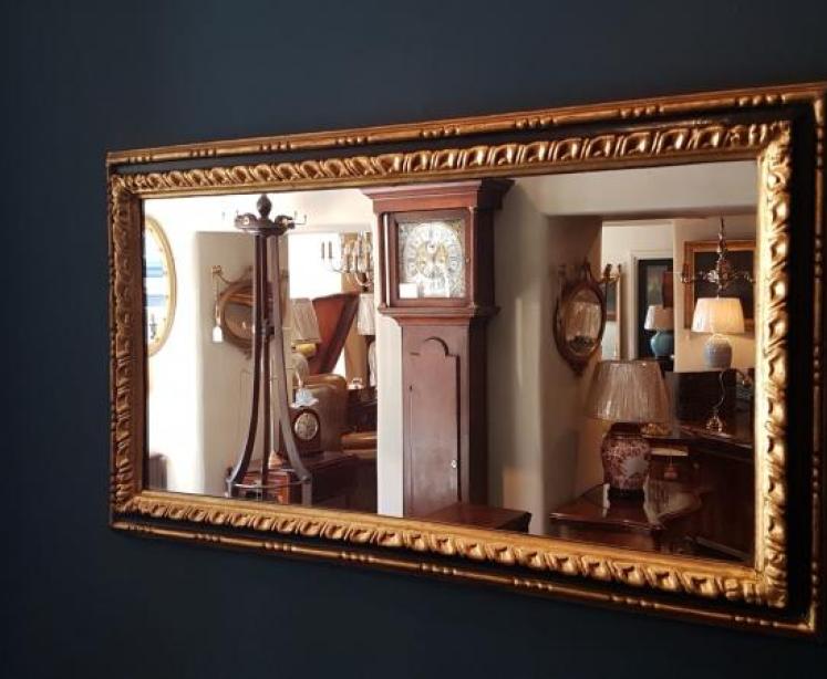 Large Victorian Gilt Mirror - Image 6