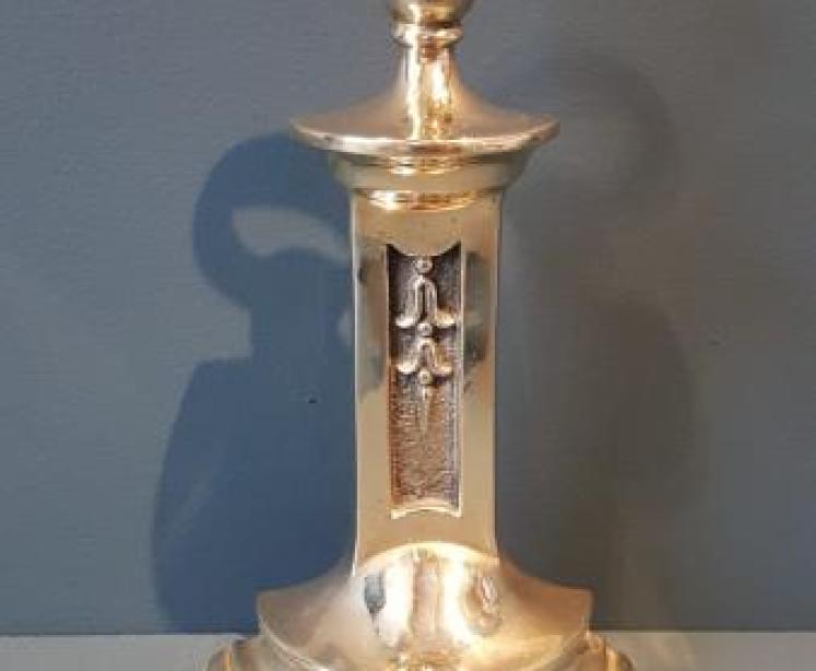 Victorian Cast Brass Country House Door Stop - Image 1