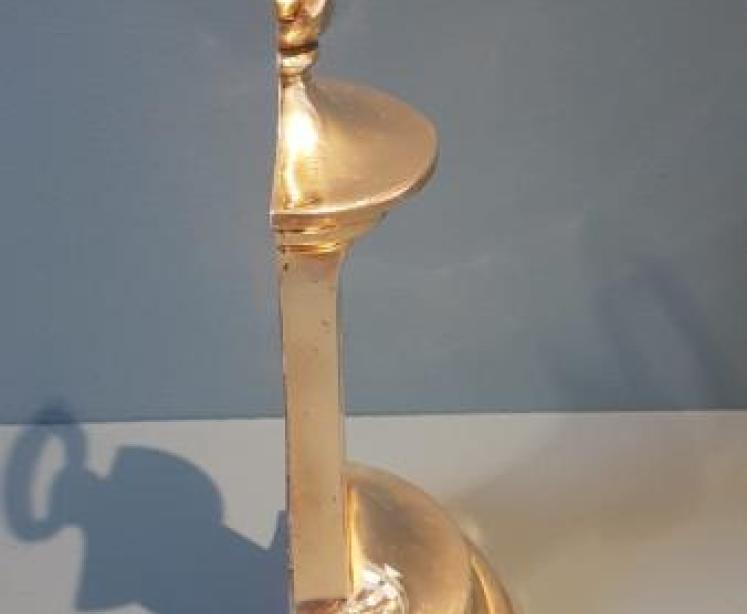 Victorian Cast Brass Country House Door Stop - Image 3