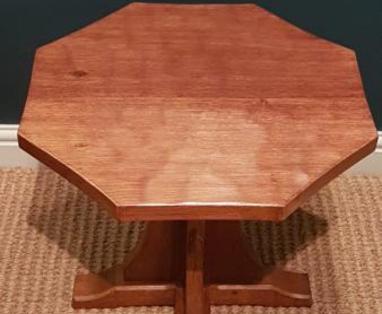 1950's Mouseman Octagonal Occasional Table  - Image 3
