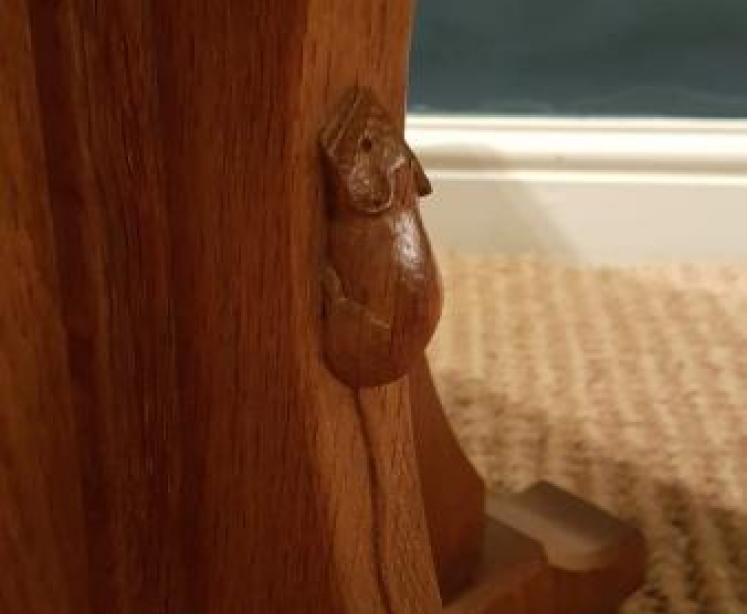1950's Mouseman Octagonal Occasional Table  - Image 5