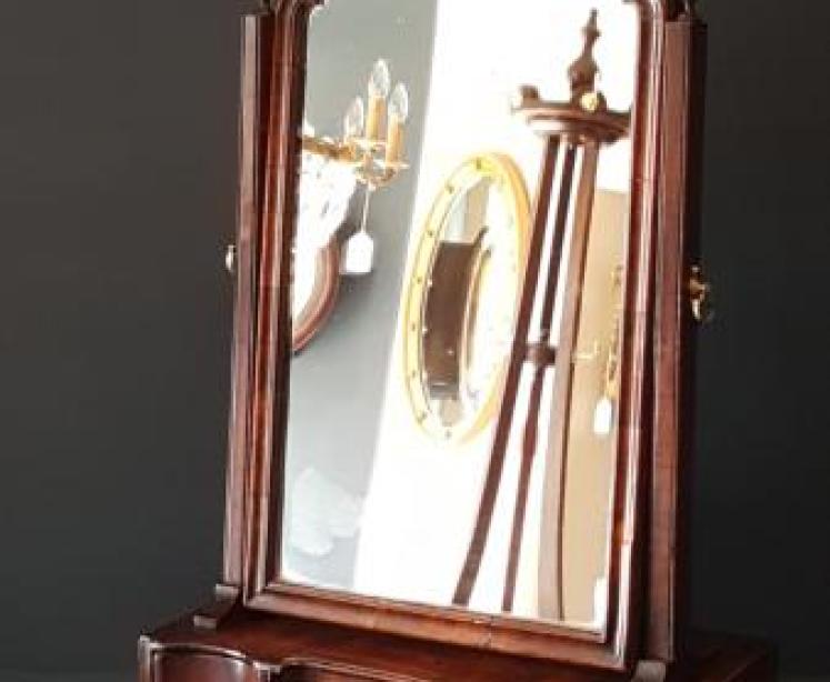 Outstanding Period Walnut Toilet Mirror - Image 1