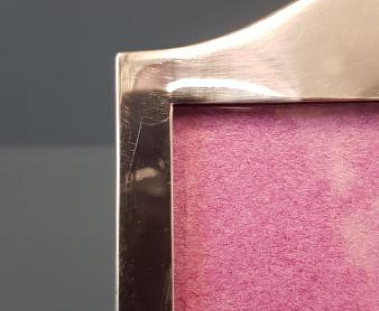 George V Arched Top Silver Photo Frame - Image 3