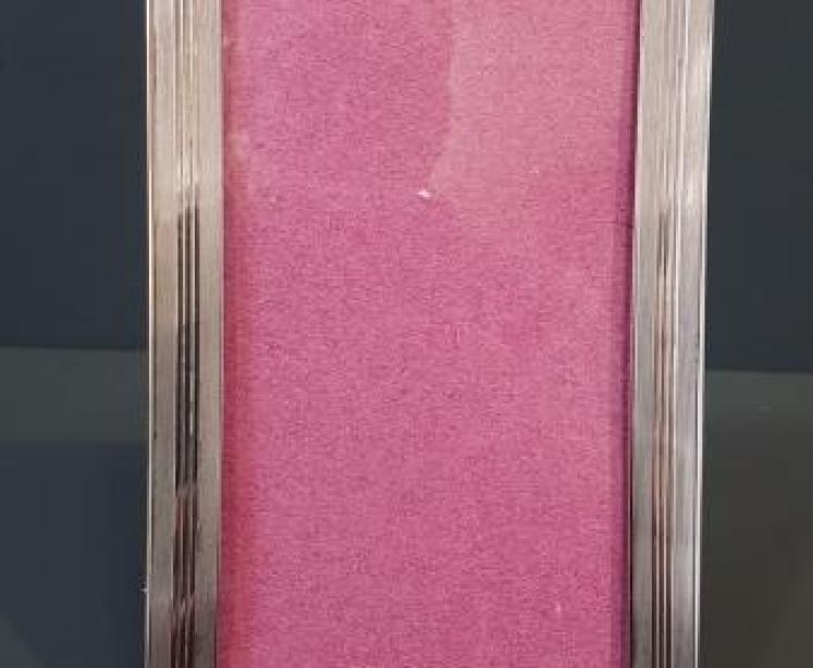 George V Silver Engine Turned Photo Frame - Image 1