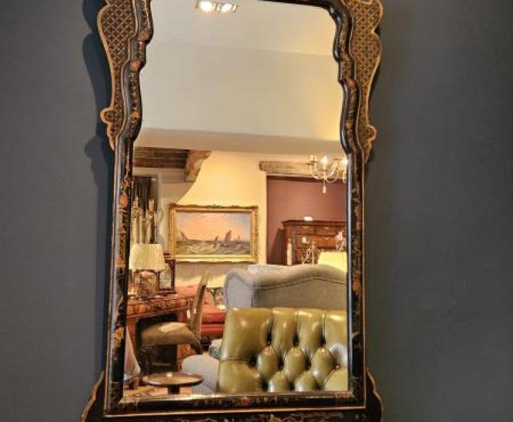 Large Edwardian Chinoiserie Mirror - Image 1