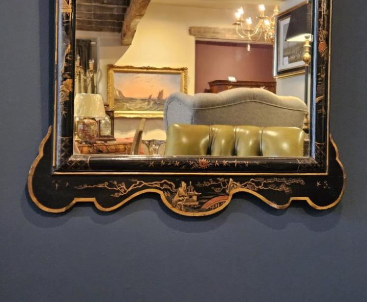 Large Edwardian Chinoiserie Mirror - Image 3