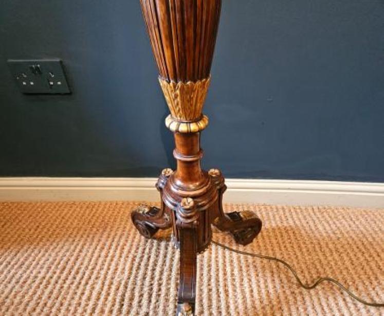 Edwardian Country House Lamp Standard - Image 3