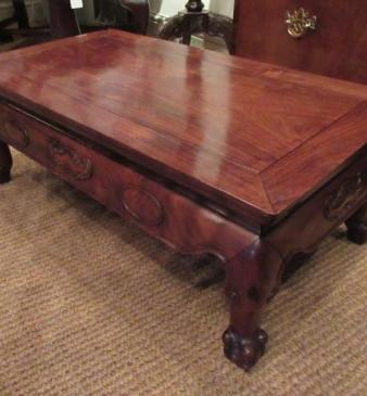 Mid 19th Century Oriental Rosewood Low Table