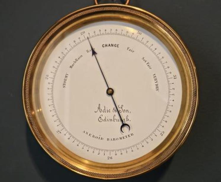 Fine Quality Marine Barometer by Adie, Edinburgh - Image 1