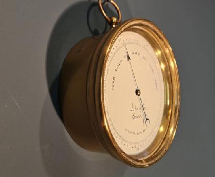 Fine Quality Marine Barometer by Adie, Edinburgh - Image 2