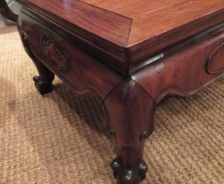 Mid 19th Century Oriental Rosewood Low Table - Image 3