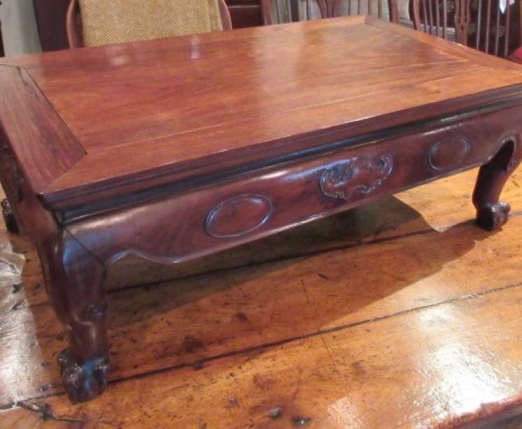 Mid 19th Century Oriental Rosewood Low Table - Image 5