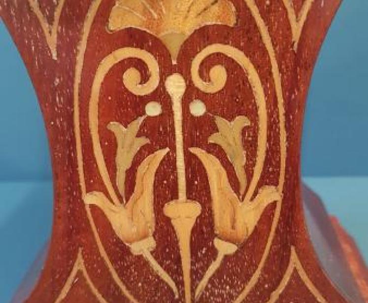 Immaculate Edwardian Inlaid Mantel Clock  - Image 5