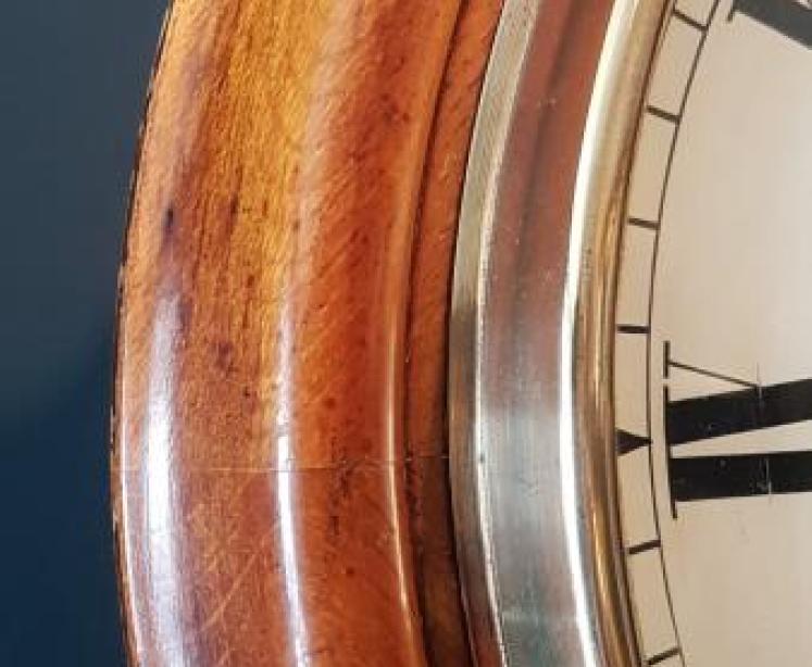 Victorian 10" Isle of Man Fusee Wall Clock - Image 5