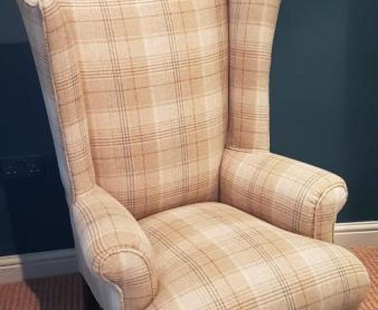 Edwardian Wing Back Arm Chair - Image 1