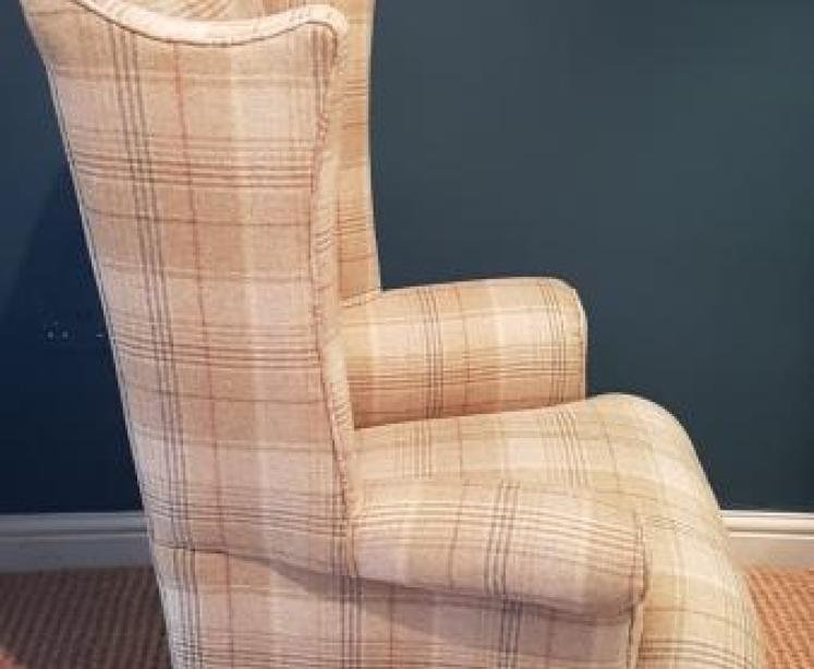 Edwardian Wing Back Arm Chair - Image 3