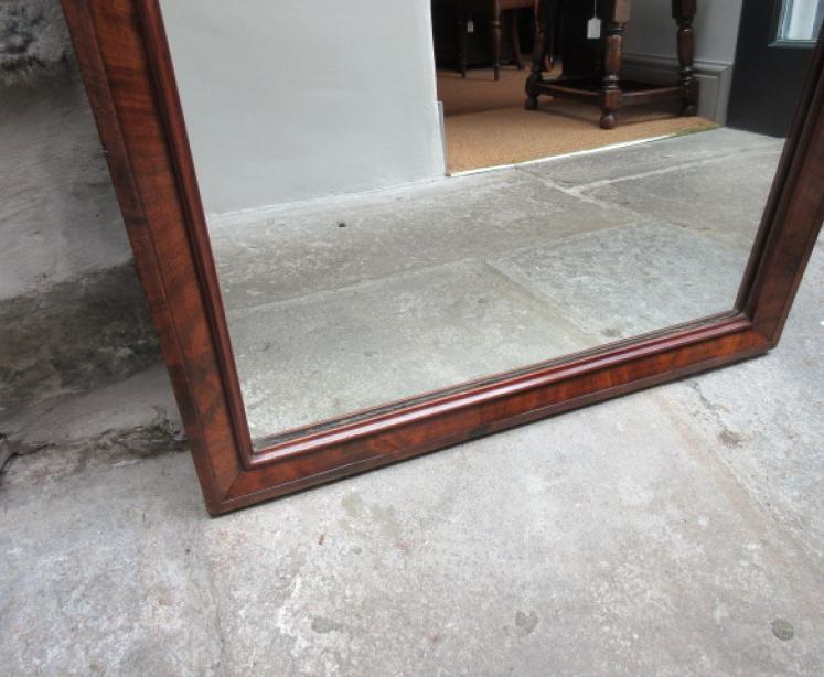 Mid 19th Century Figured Mahogany Dressing Mirror - Image 2