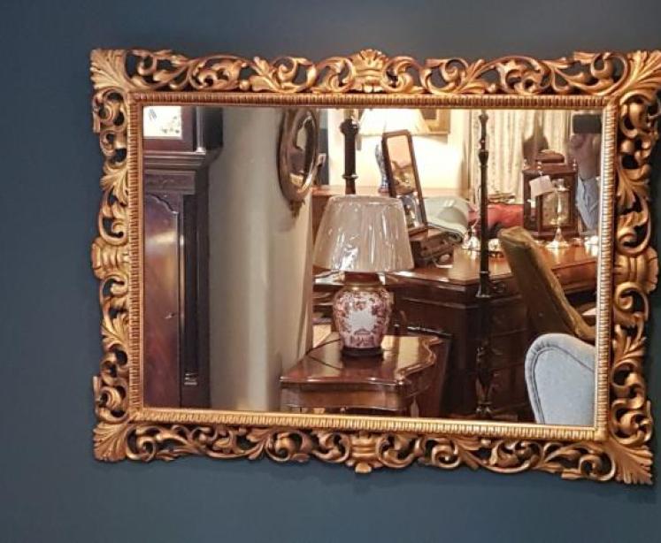 Large Victorian Timber Gilt Mirror - Image 4