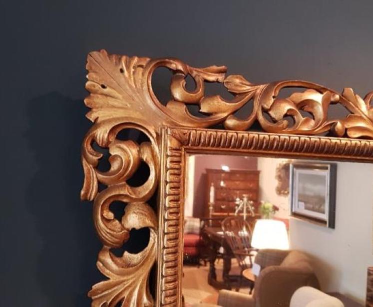 Large Victorian Timber Gilt Mirror - Image 6