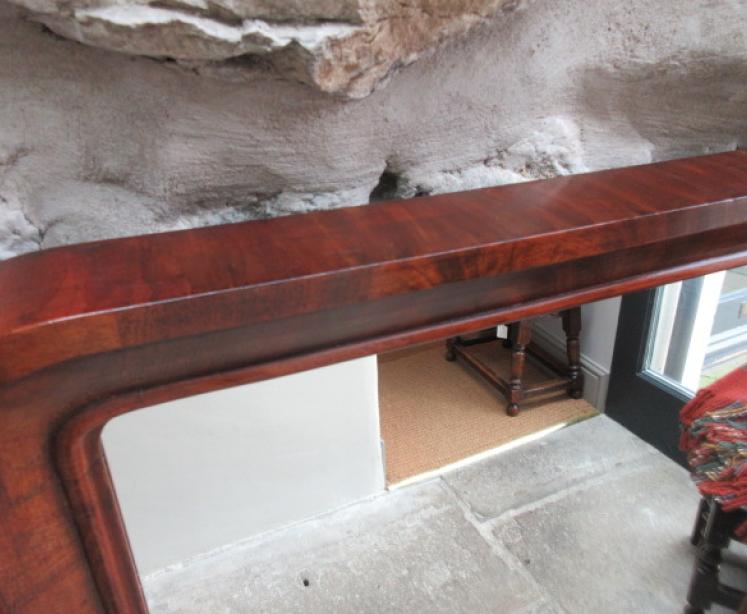 Mid 19th Century Figured Mahogany Dressing Mirror - Image 4