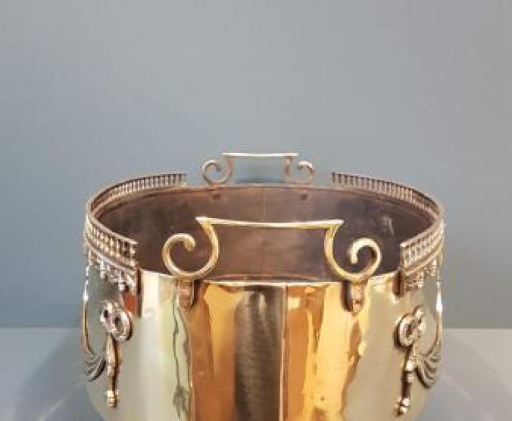 Georgian Brass Wine Cooler - Image 3
