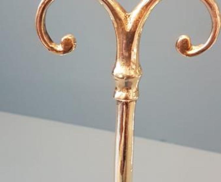 Matching Pair of Victorian Brass Door Stops  - Image 3