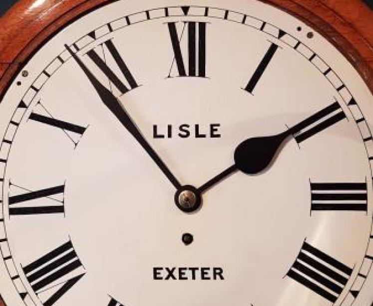 Victorian Oak Cased Fusee Wall Clock  - Image 4