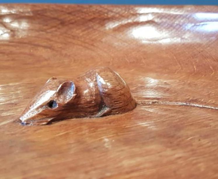 Superb 1950's Mouseman Shallow Bowl  - Image 7