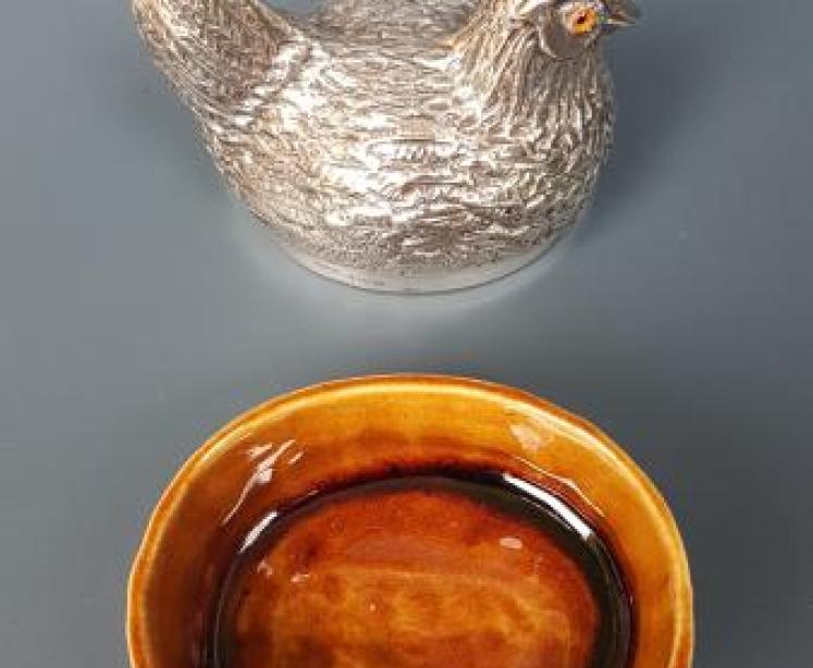 Rare Chester Silver Egg Crock - Image 3