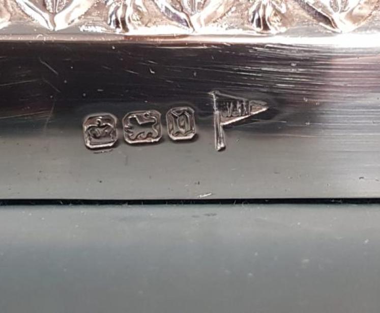 Large George V Solid Silver Lamp - Image 4