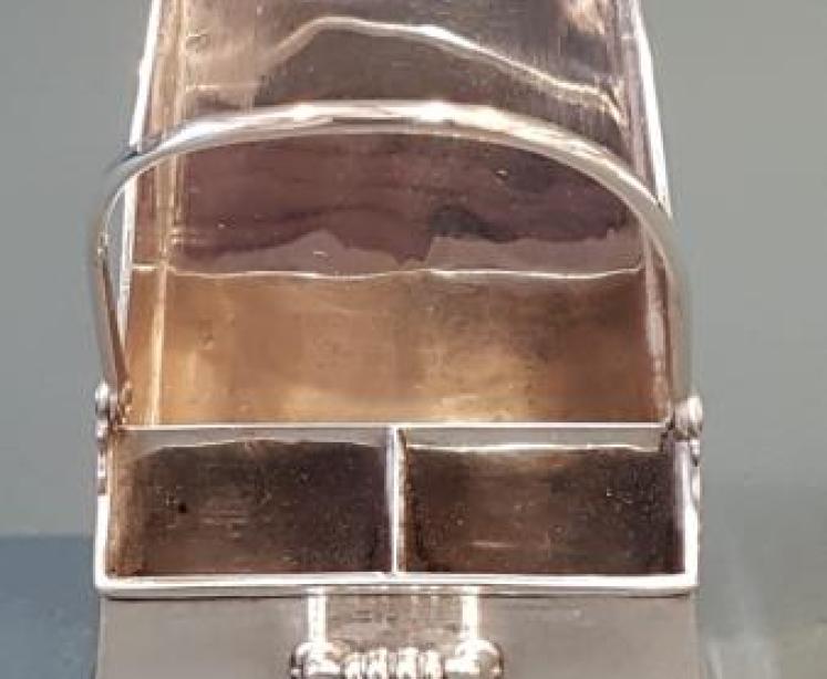 Silver Match and Spills Scuttle - Image 5