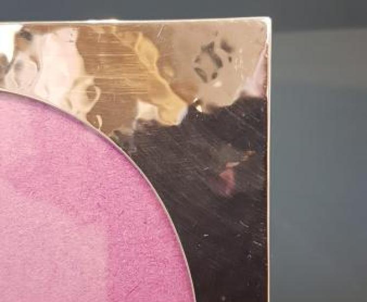 Edwardian Planished Silver Frame - Image 2