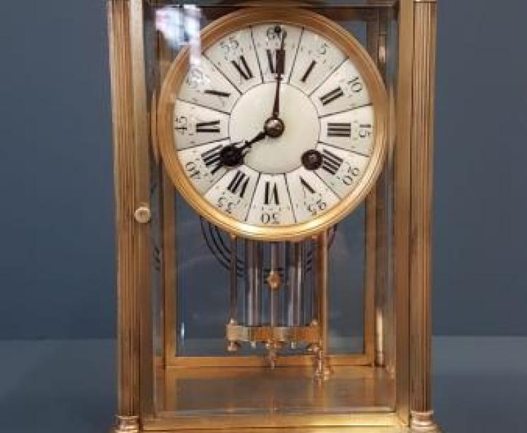 Victorian Four Glass Clock - Image 2