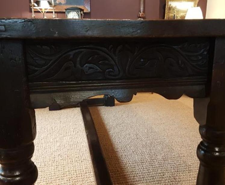 Large Period Oak Refectory Table - Image 3