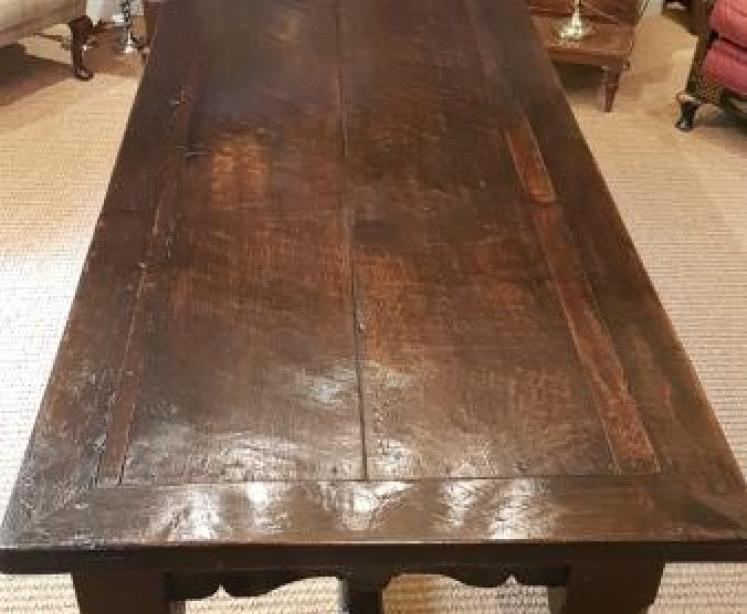 Large Period Oak Refectory Table - Image 5