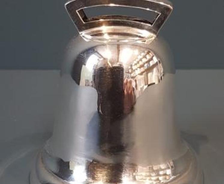 George V Period Silver Bell Money Box  - Image 1