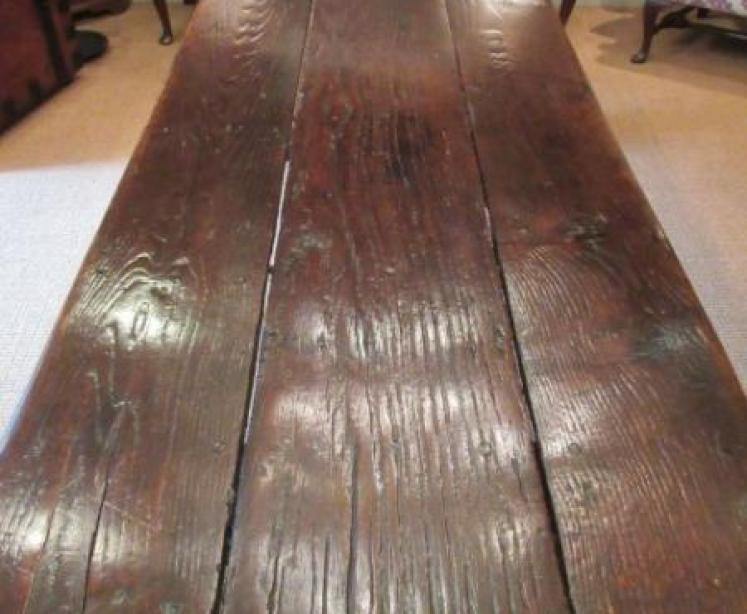 Superb Large George I Period Oak Refectory Table - Image 4