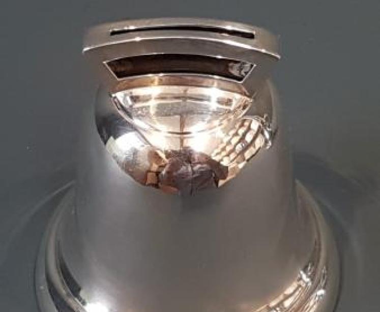 George V Period Silver Bell Money Box  - Image 7