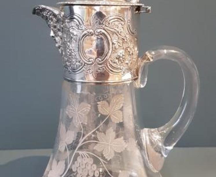 Superb Victorian Silver Mounted Claret Jug - Image 1