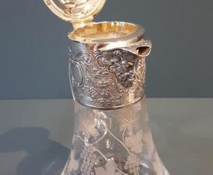 Superb Victorian Silver Mounted Claret Jug - Image 3