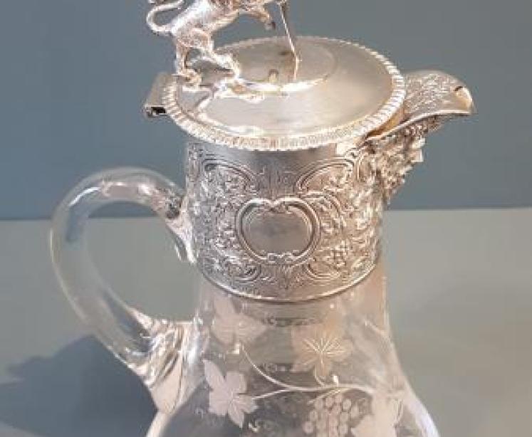 Superb Victorian Silver Mounted Claret Jug - Image 4