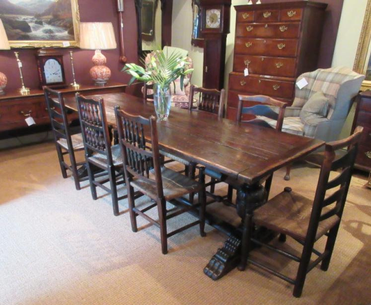 Superb Large George I Period Oak Refectory Table - Image 5