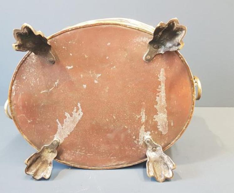Victorian Oval Brass Planter - Image 2