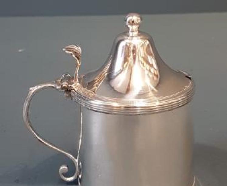 George III Silver Mustard Pot by Bateman - Image 3