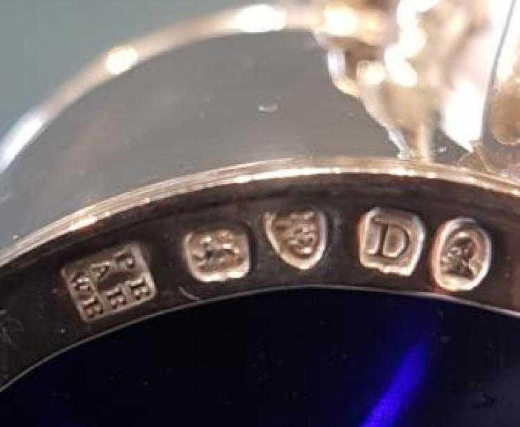 George III Silver Mustard Pot by Bateman - Image 5