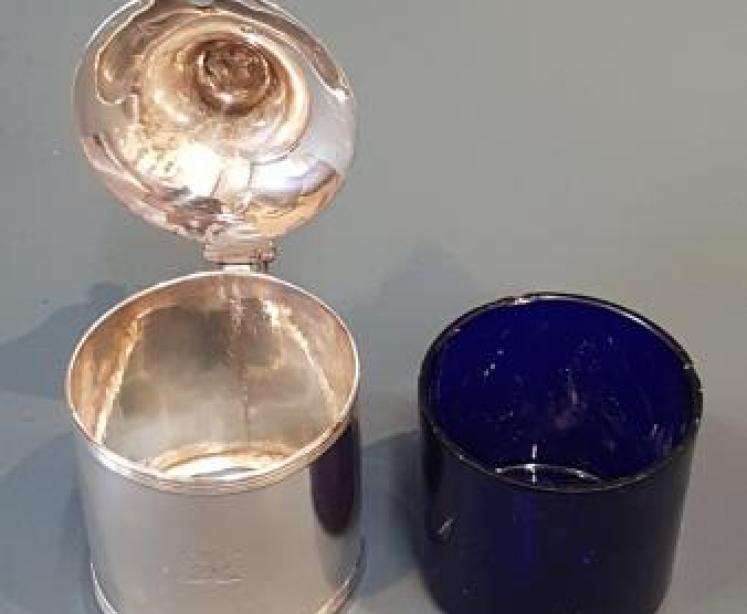 George III Silver Mustard Pot by Bateman - Image 7